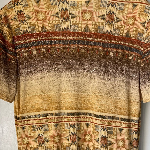 Joseph Ribkoff | Tribal print maxi open cardigan. Geometric. Aztec. Desert core - Picture 6 of 8